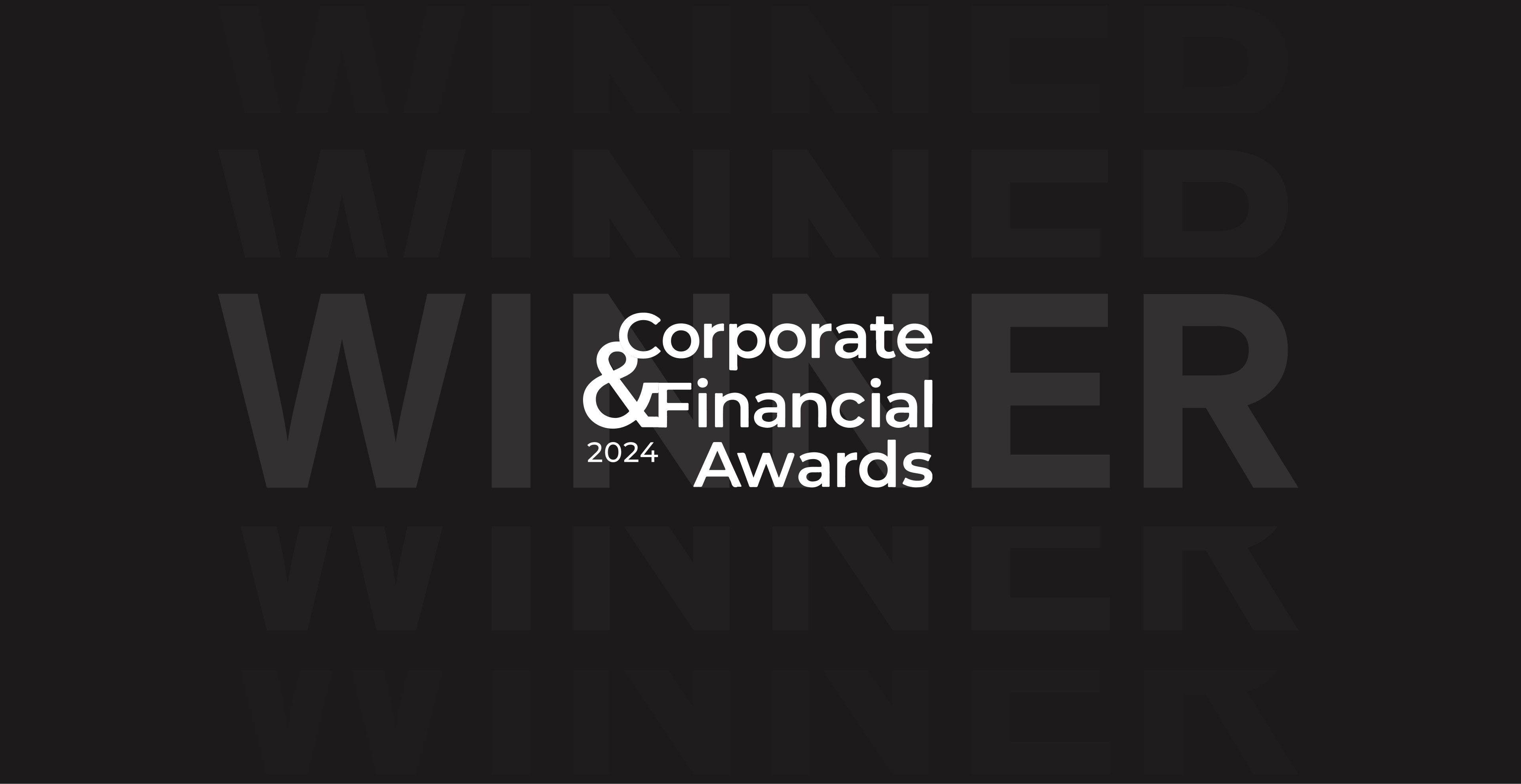 Corporate & Financial Awards winners graphic.